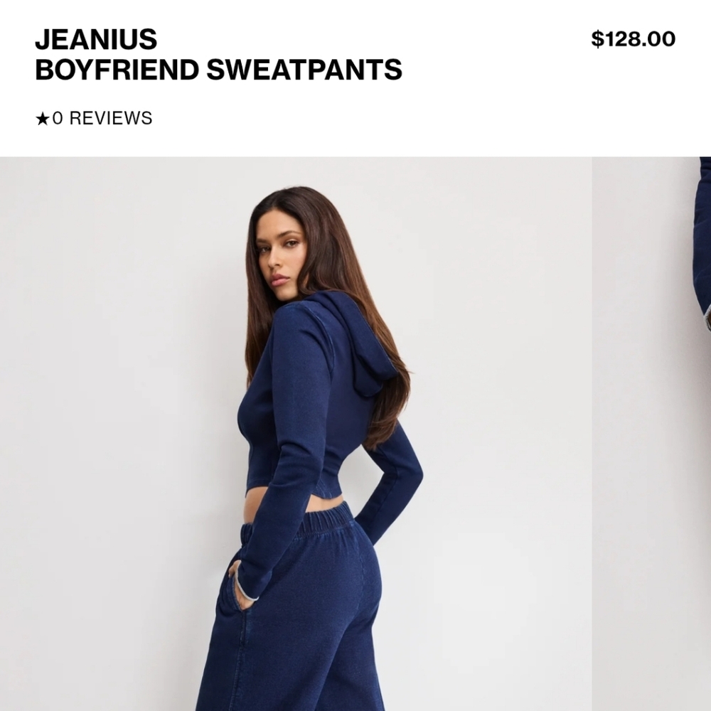 Good American Indigo Denim Pants